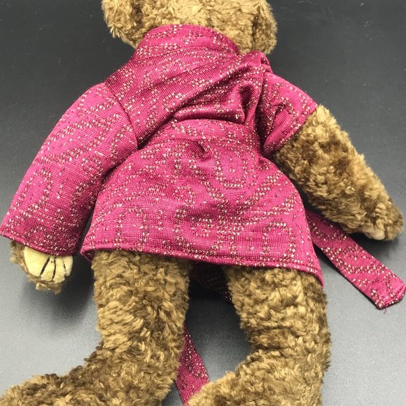 Ty Attic Treasures Tyrone 1993 12" Size Teddy Bear in Robe - Movable Arms/Legs - Picture 5 of 7